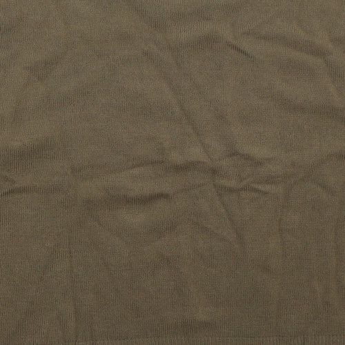 Debbie Morgan Womens Brown Crew Neck  Acrylic Pullover Jumper Size XL