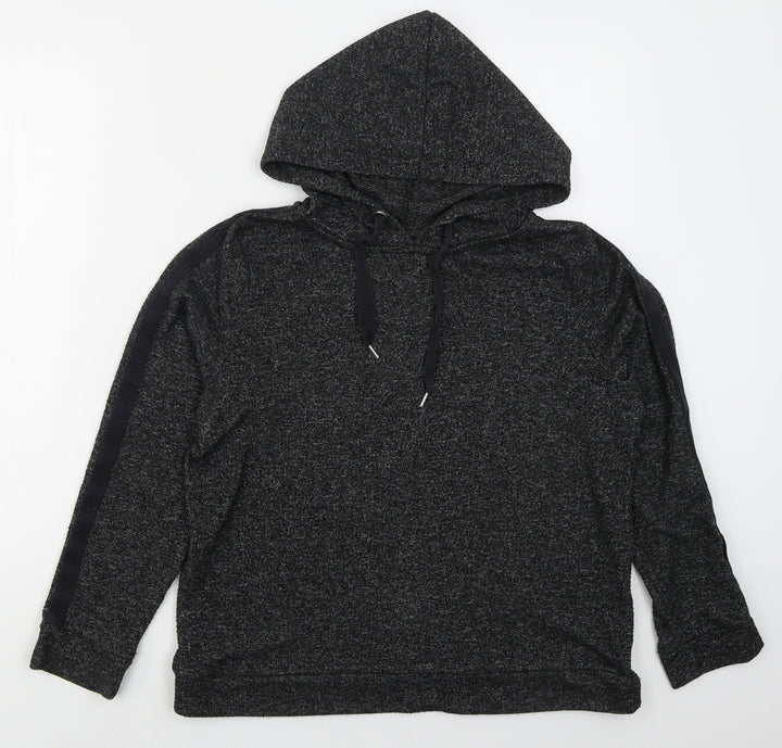 Marks and Spencer Womens Grey Polyester Pullover Hoodie Size 10 Pullover