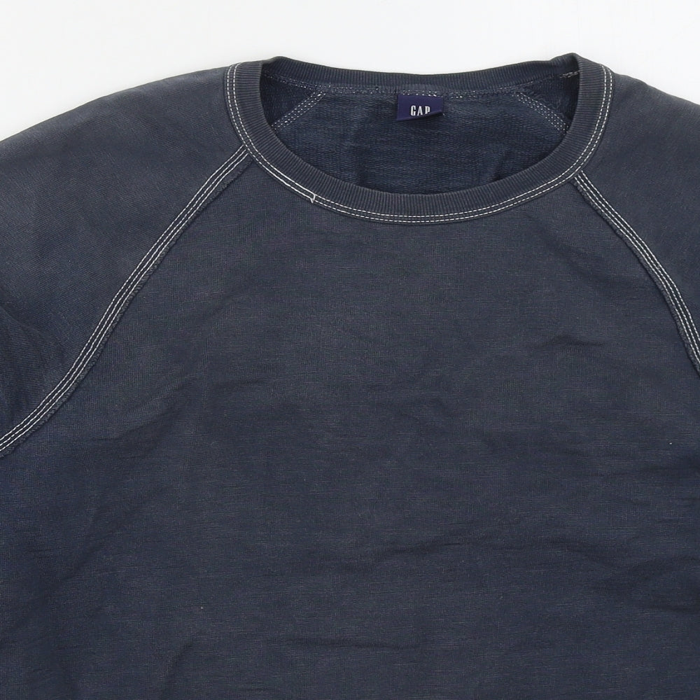 Gap Mens Blue  Cotton Pullover Sweatshirt Size M