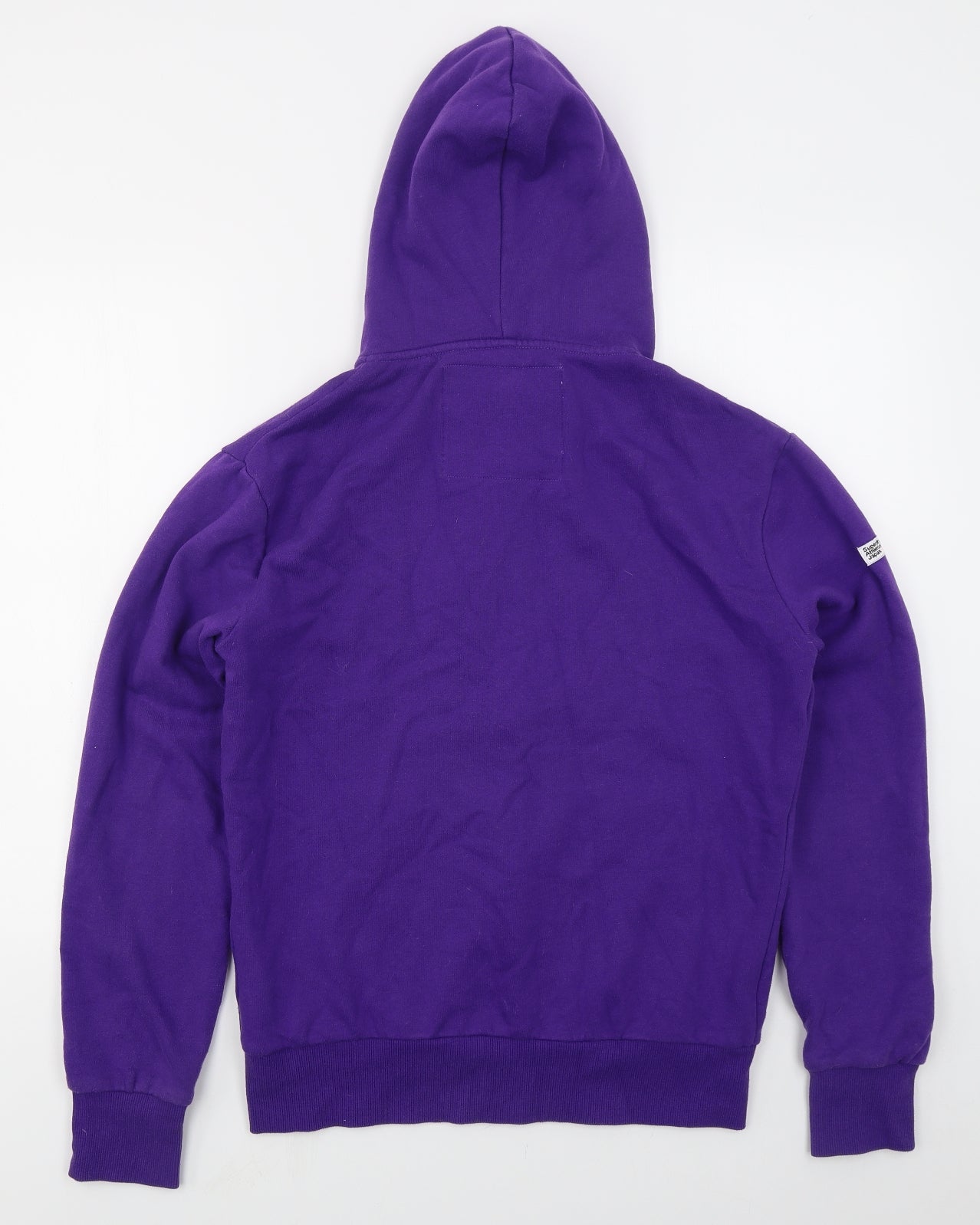 Superdry Mens Purple  Cotton Full Zip Hoodie Size M