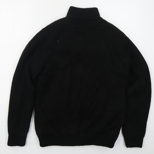 Easy Mens Black   Jacket Coatigan Size M  Zip