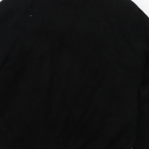 Easy Mens Black   Jacket Coatigan Size M  Zip