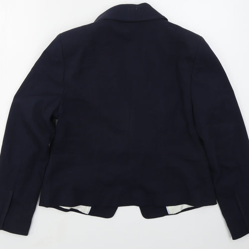 Marks and Spencer Womens Blue  Polyester Jacket Suit Jacket Size 14