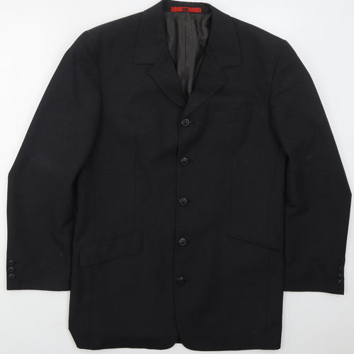 RI Clothing Company Mens Grey  Polyester Jacket Suit Jacket Size 40