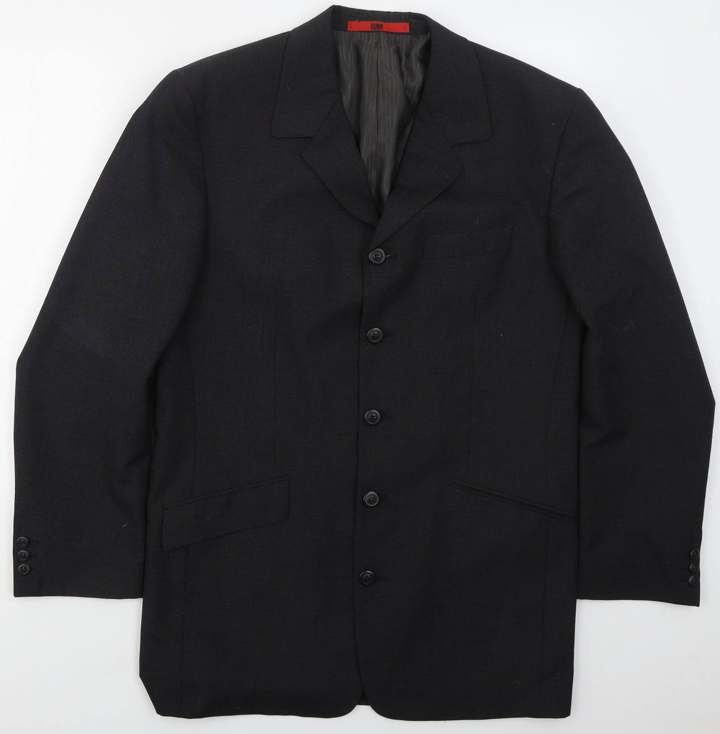 RI Clothing Company Mens Grey  Polyester Jacket Suit Jacket Size 40