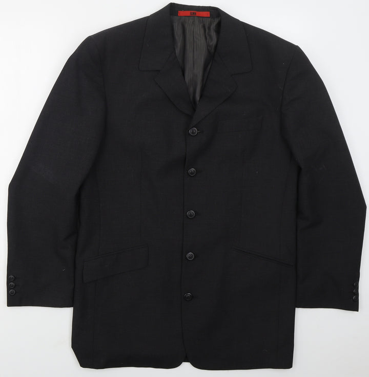 RI Clothing Company Mens Grey  Polyester Jacket Suit Jacket Size 40