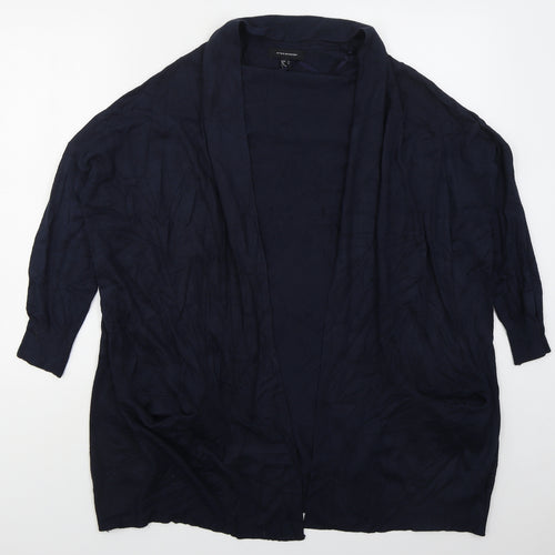 Atmosphere Womens Blue V-Neck  Viscose Cardigan Jumper Size 12