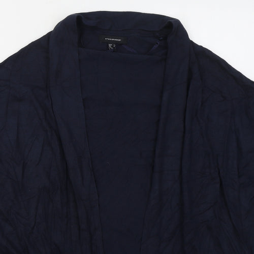 Atmosphere Womens Blue V-Neck  Viscose Cardigan Jumper Size 12