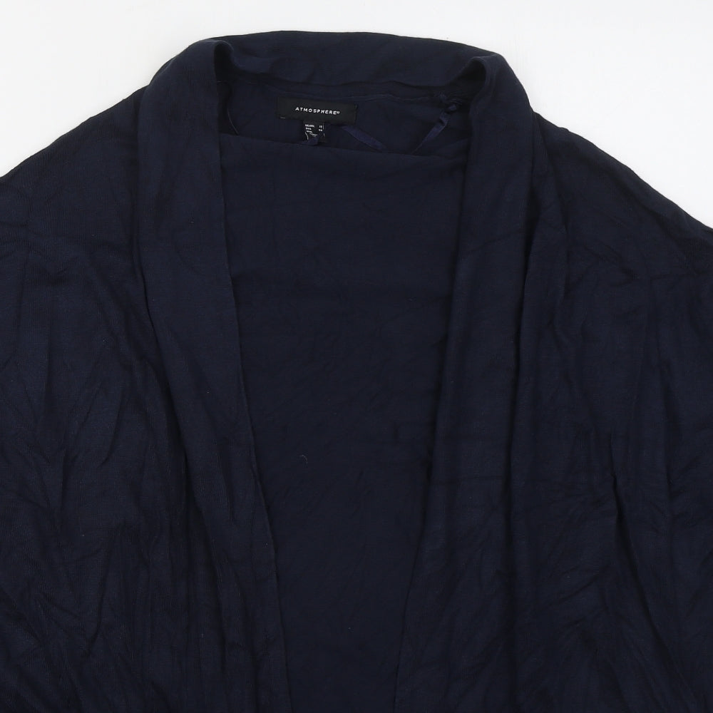 Atmosphere Womens Blue V-Neck  Viscose Cardigan Jumper Size 12