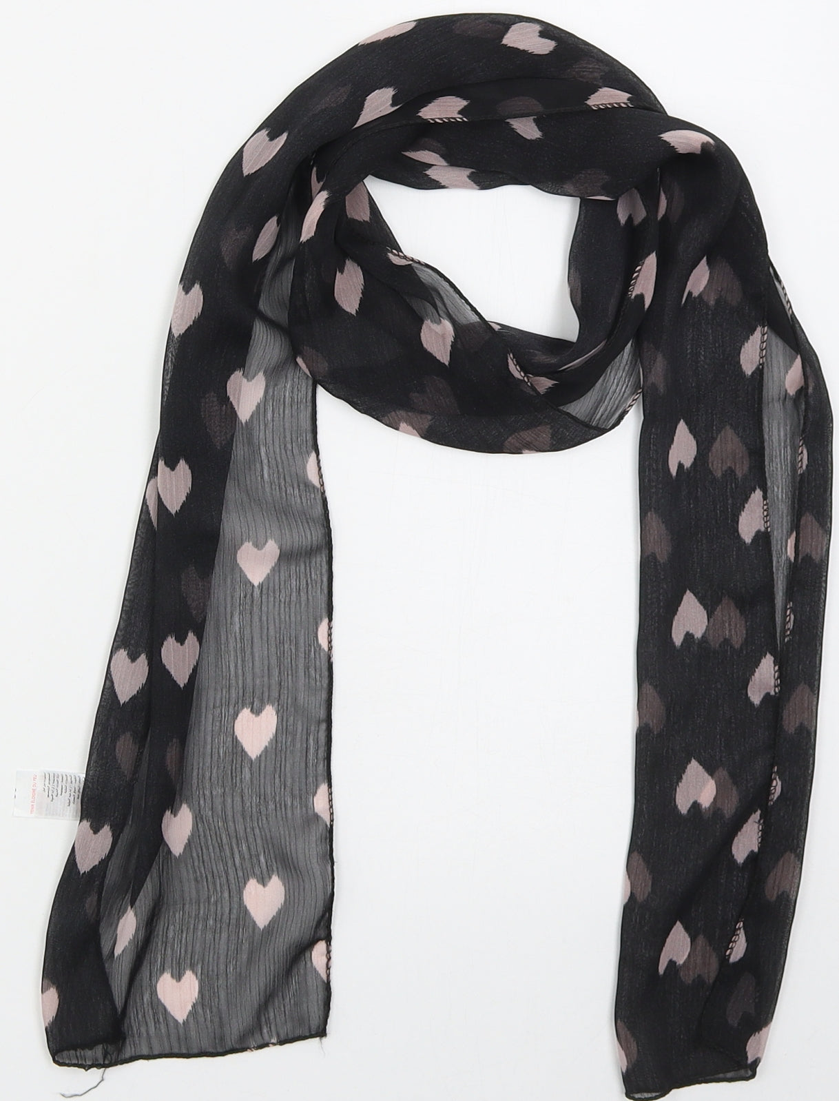 New Look Womens Black  Polyester  Scarf    - Hearts