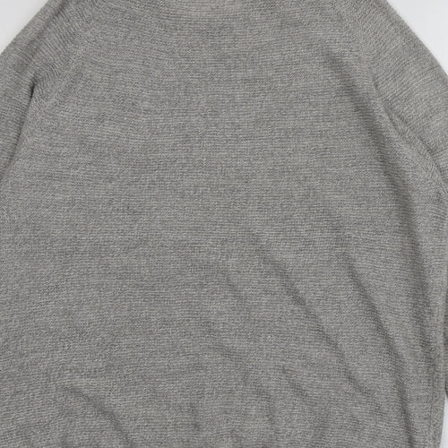Pepeco Mens Grey Round Neck  Acrylic Pullover Jumper Size XL