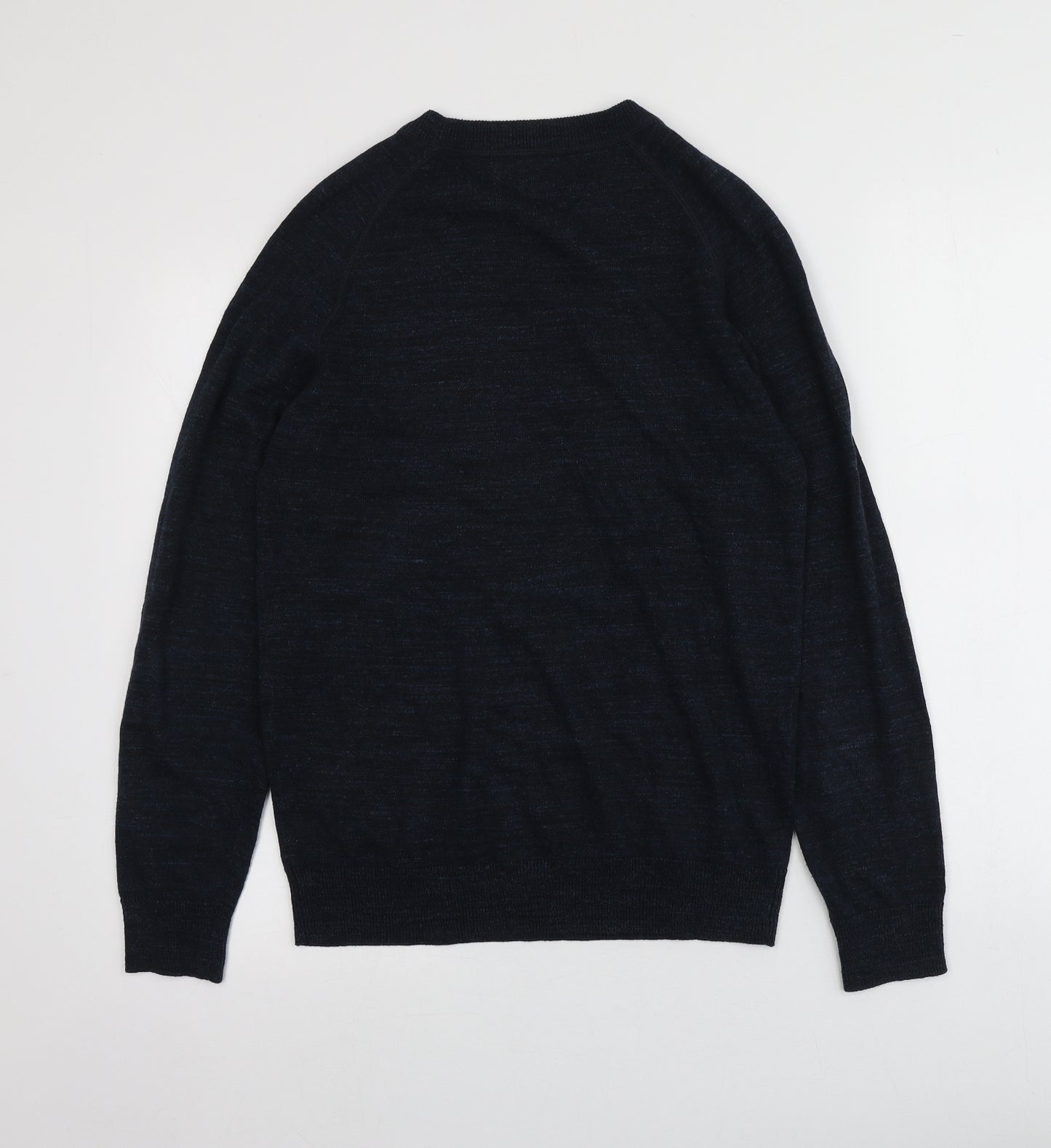 NEXT Mens Blue Round Neck  Cotton Pullover Jumper Size S