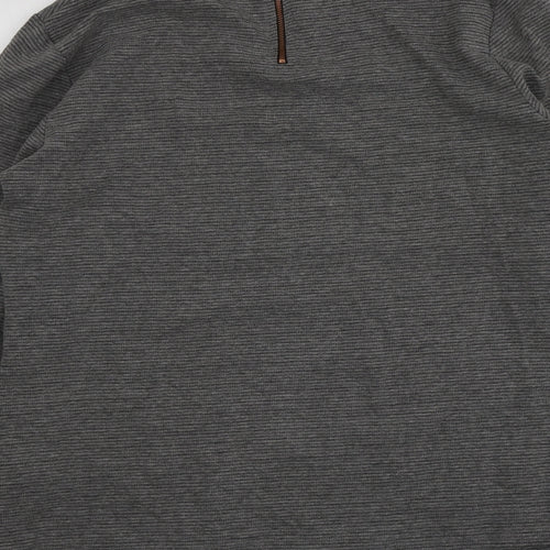 Savannah Miller Womens Grey High Neck  Polyester Pullover Jumper Size 16