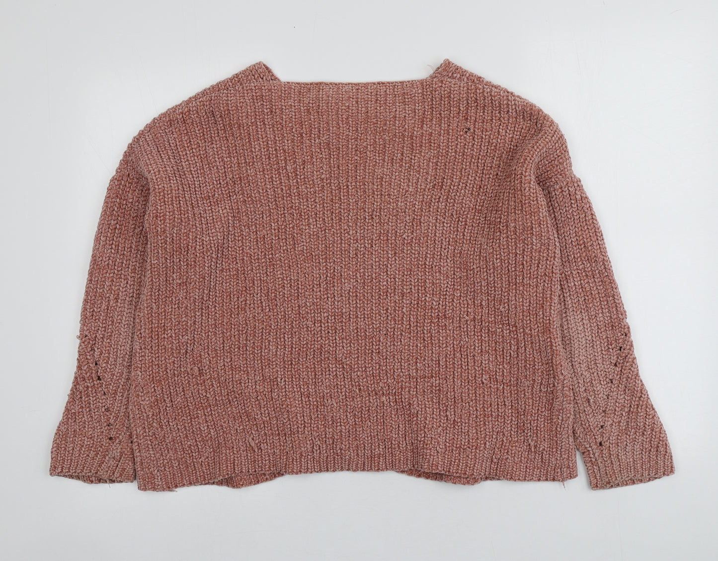 SoulCal&Co Womens Pink Round Neck  Polyester Pullover Jumper Size S