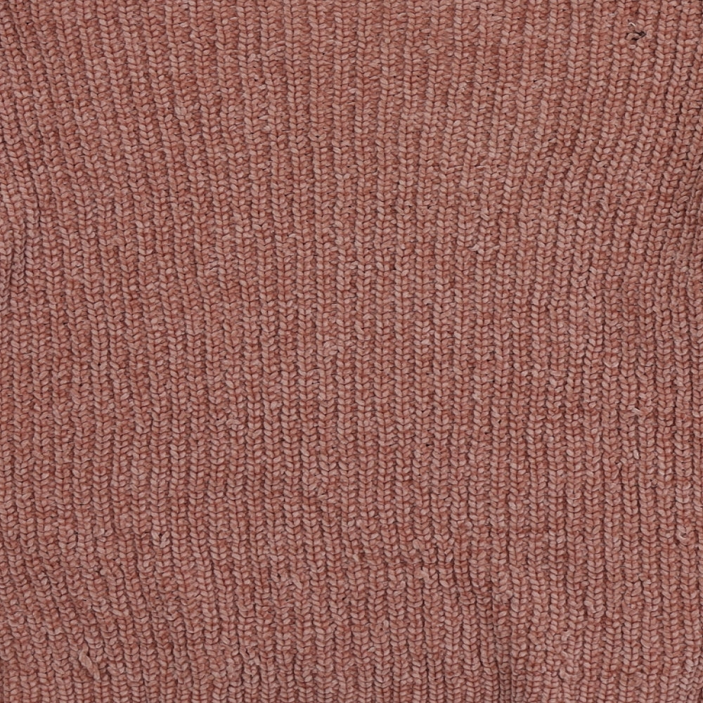 SoulCal&Co Womens Pink Round Neck  Polyester Pullover Jumper Size S