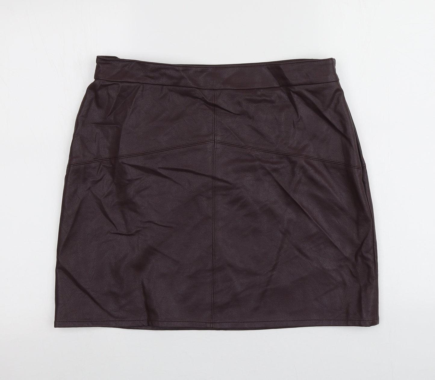 Papaya Womens Purple  Viscose Mini Skirt Size 4