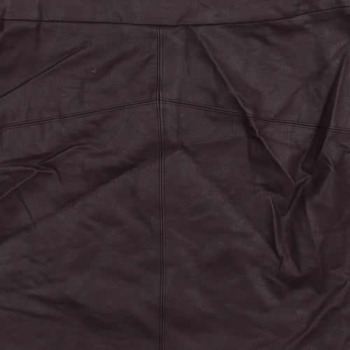 Papaya Womens Purple  Viscose Mini Skirt Size 4