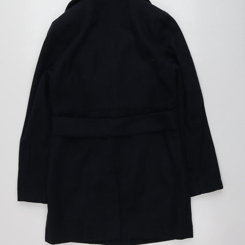 George Womens Blue   Overcoat Coat Size 8