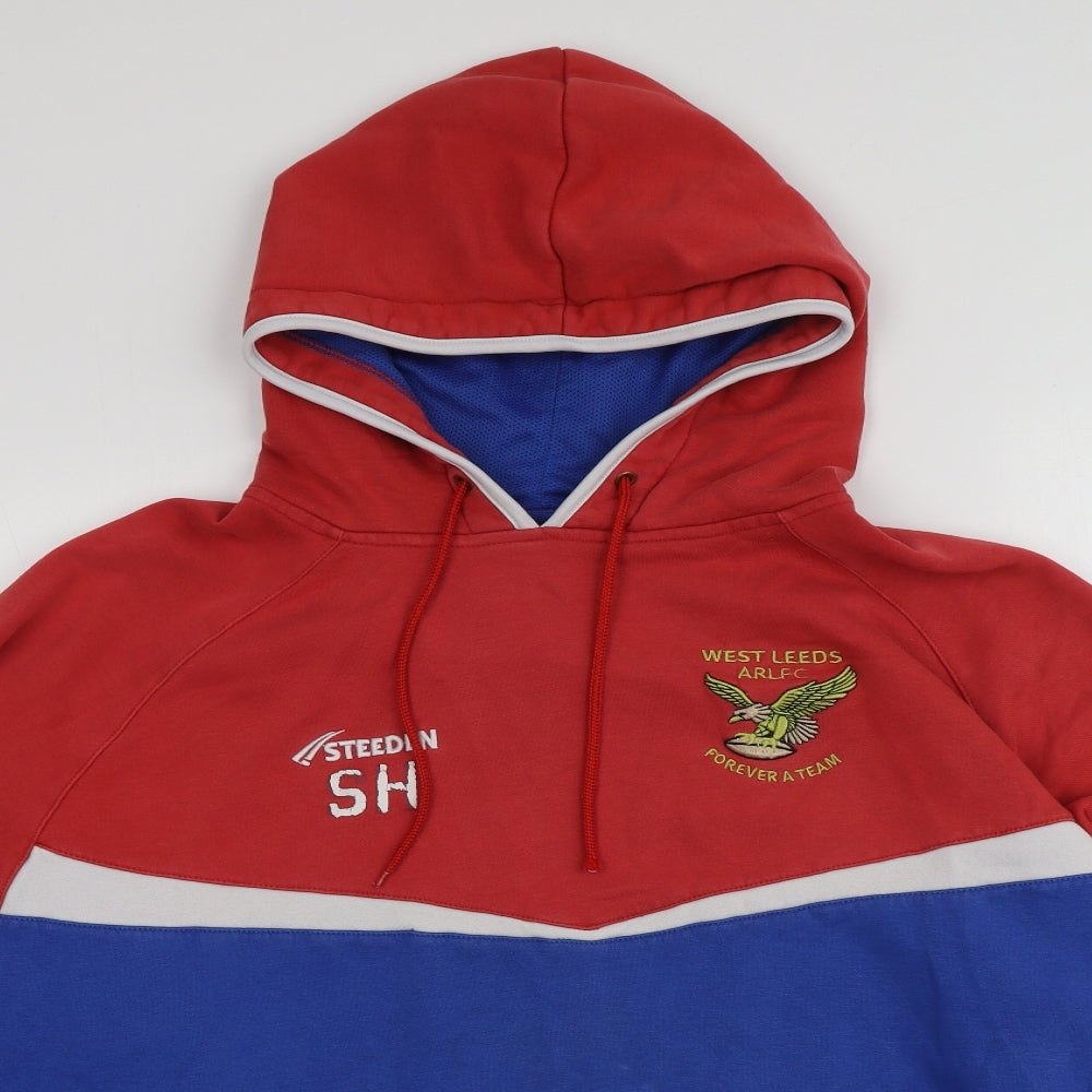 Steeden Mens Multicoloured  Cotton Pullover Hoodie Size 2XL   - West Leeds ARLFC