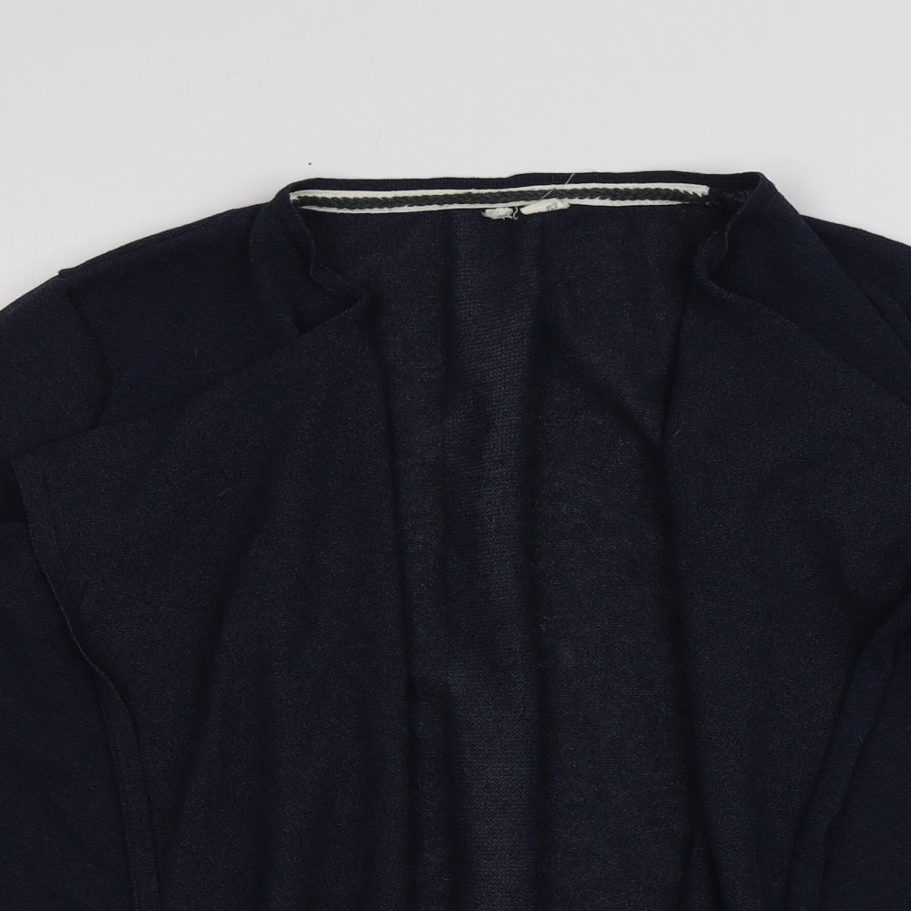 White Stuff Womens Blue V-Neck  Viscose Cardigan Jumper Size 14