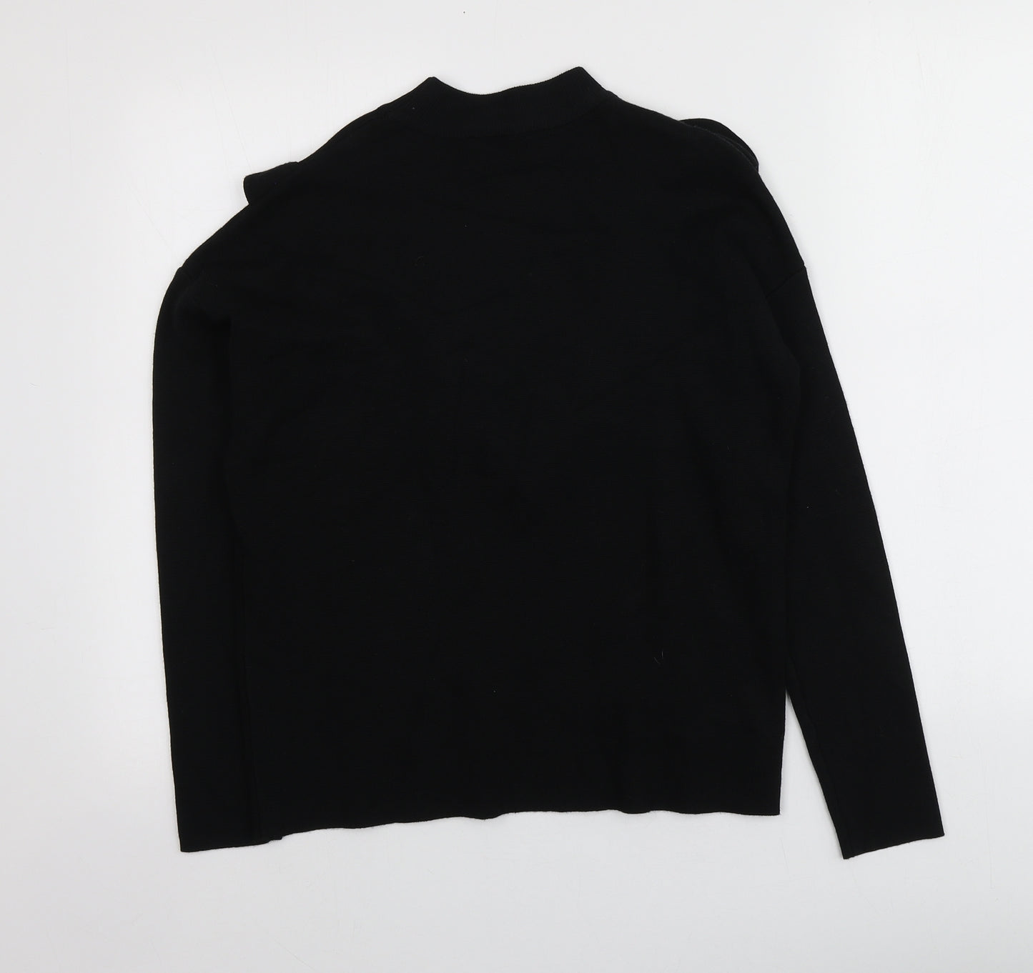 New Look Womens Black High Neck  Viscose Pullover Jumper Size 8
