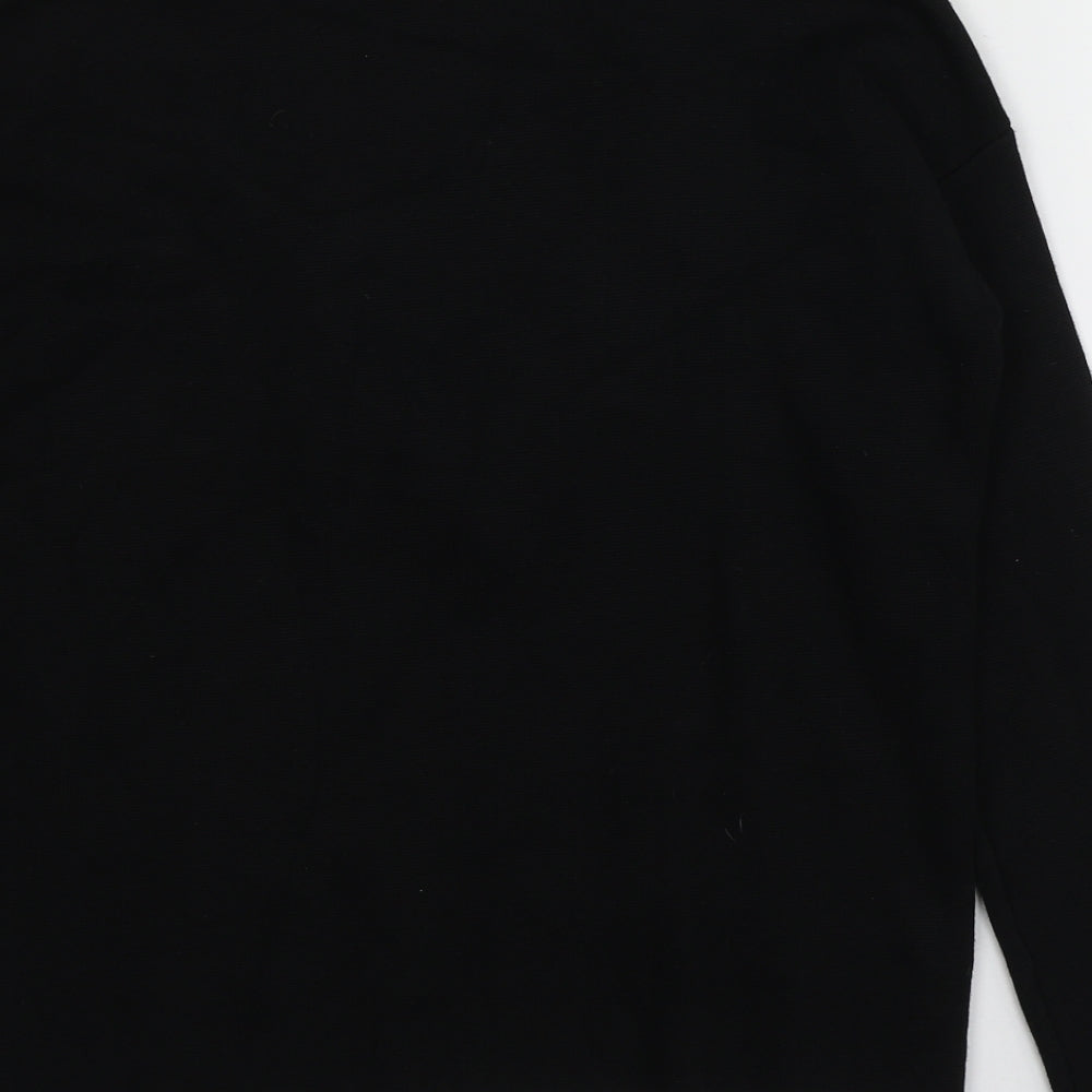 New Look Womens Black High Neck  Viscose Pullover Jumper Size 8