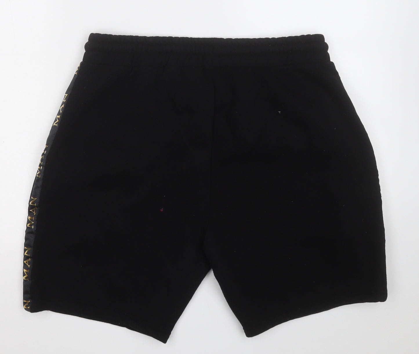 Boohoo Mens Black  Cotton Sweat Shorts Size XL  Regular