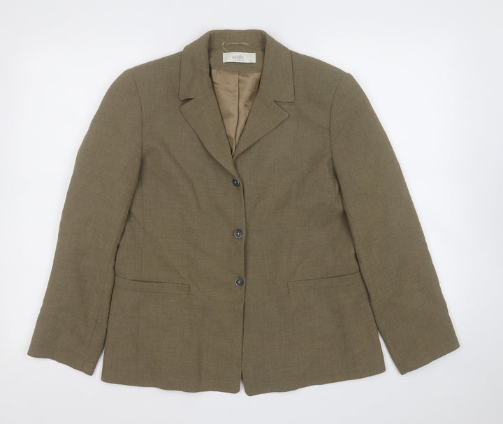 Wallis Womens Green   Jacket Blazer Size 12