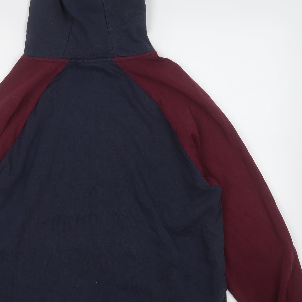 Lee Cooper Mens Blue  Cotton Pullover Hoodie Size XL