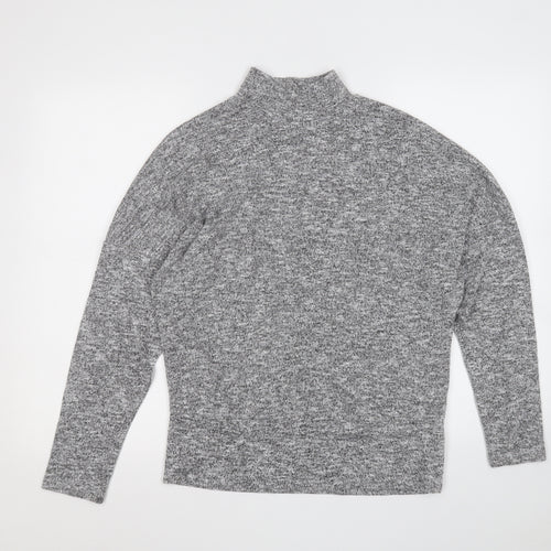 Dorothy Perkins Womens Grey Roll Neck  Polyester Pullover Jumper Size 10