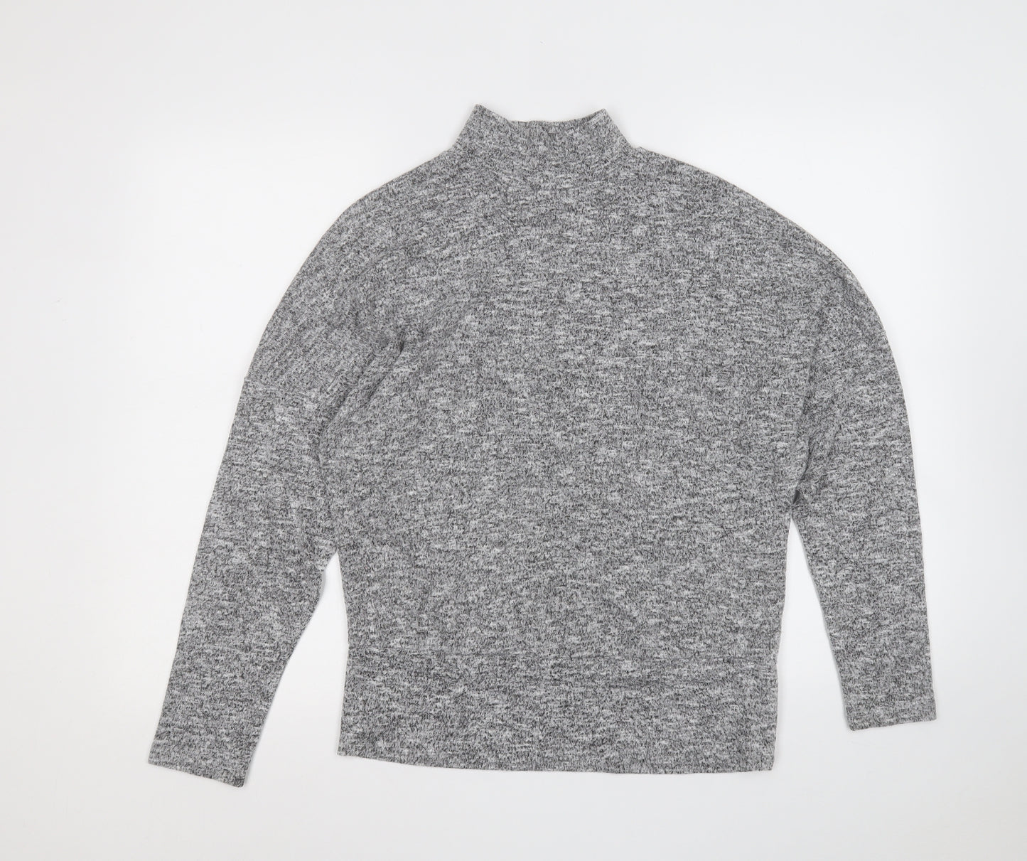 Dorothy Perkins Womens Grey Roll Neck  Polyester Pullover Jumper Size 10