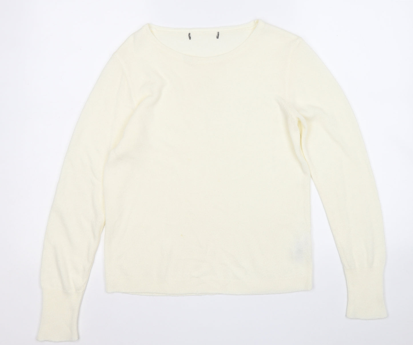 Primark Womens Yellow Round Neck  Acrylic Pullover Jumper Size S