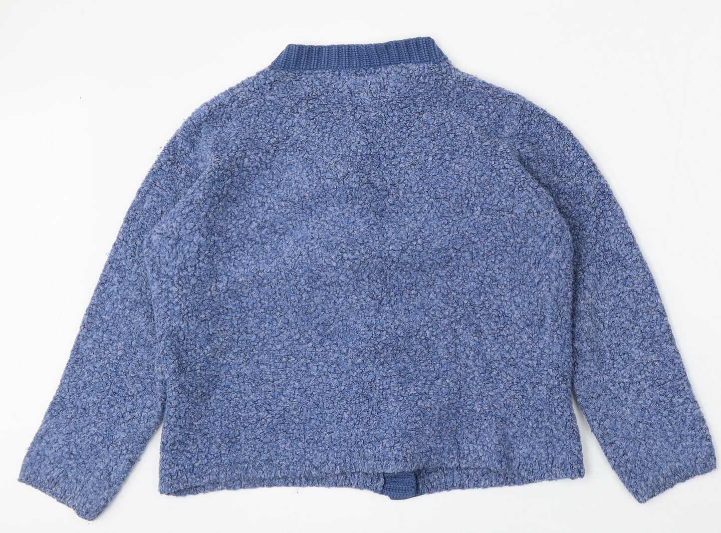 Honor Milburn Womens Blue Round Neck  Polyester Cardigan Jumper Size 18