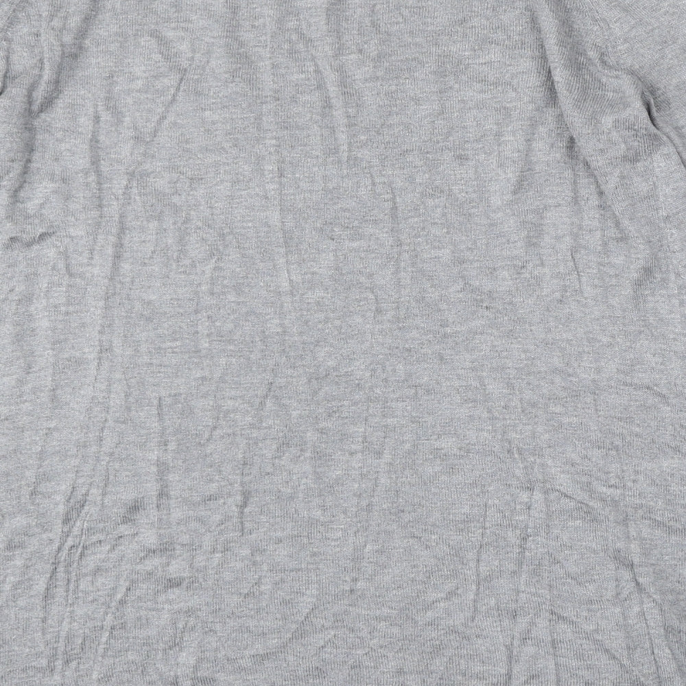 Papaya Womens Grey Round Neck  Viscose Pullover Jumper Size 16