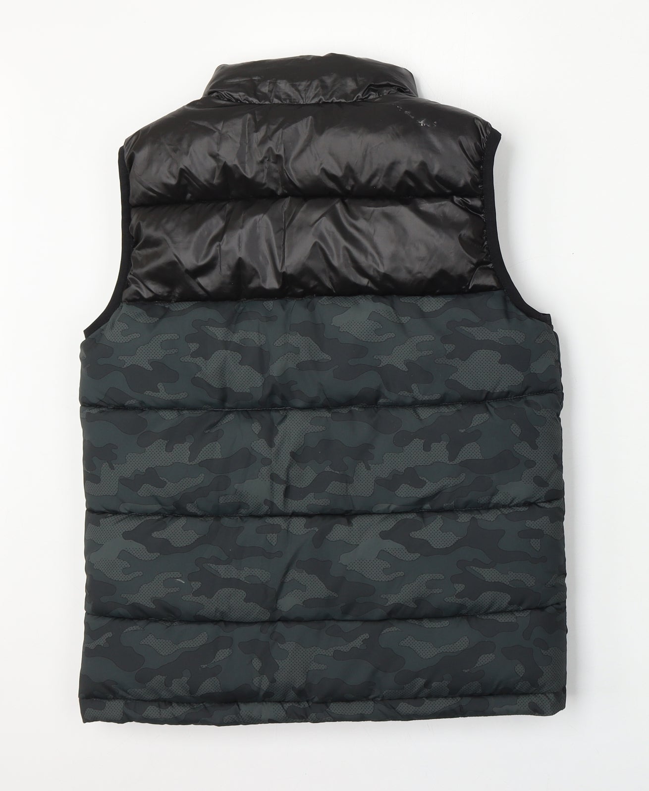 TU Boys Green Camouflage  Gilet Jacket Size 11-12 Years  Zip