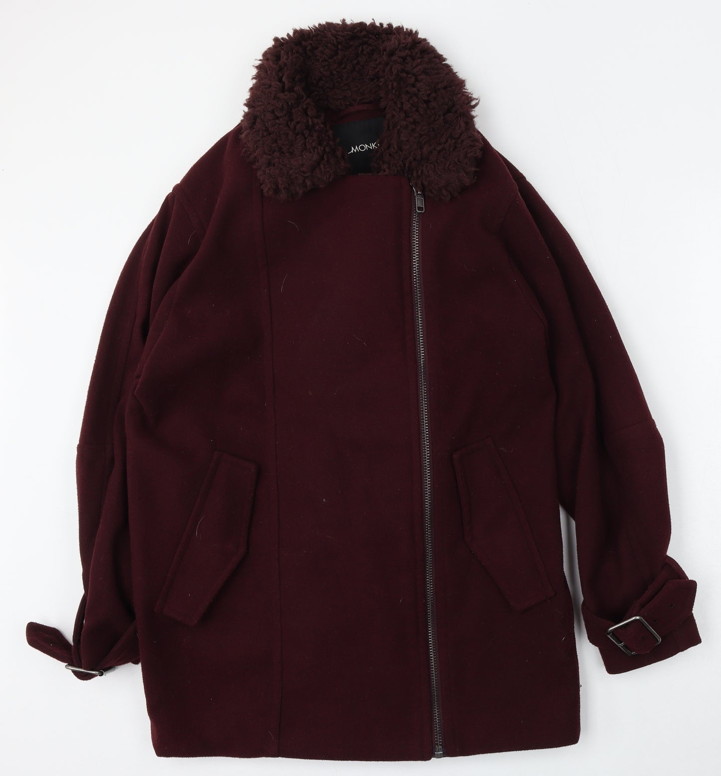 Monki Womens Red   Jacket  Size XS  Zip