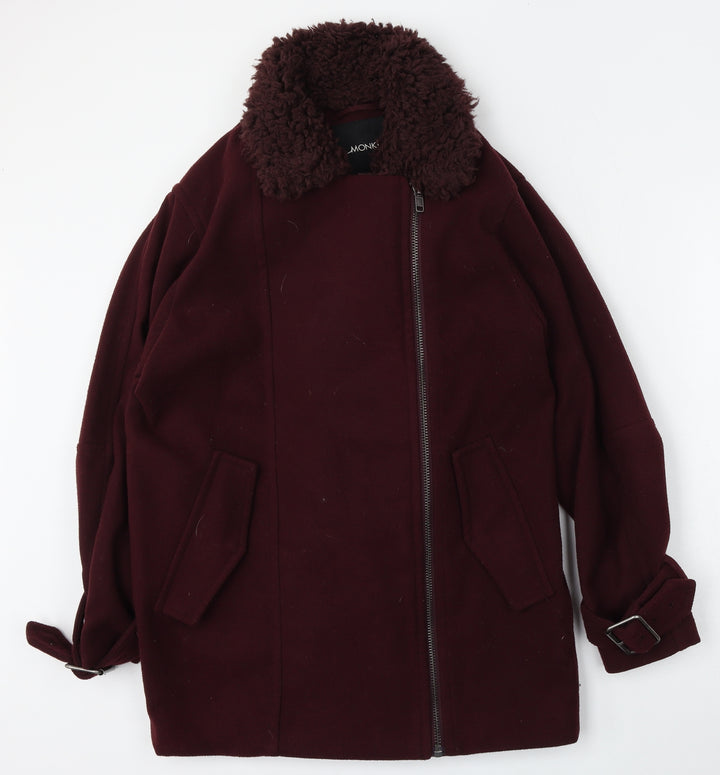 Monki Womens Red   Jacket  Size XS  Zip