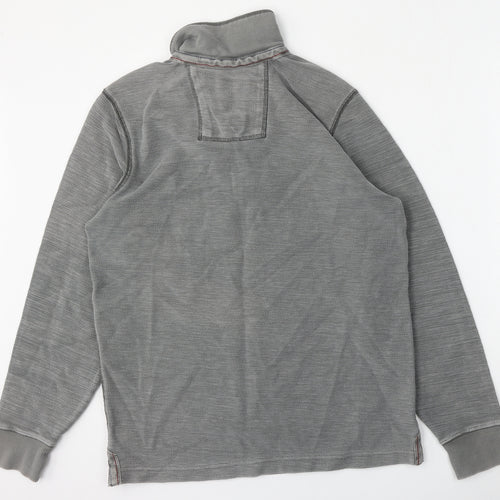Stuff & Co Mens Grey  Cotton Pullover Sweatshirt Size M