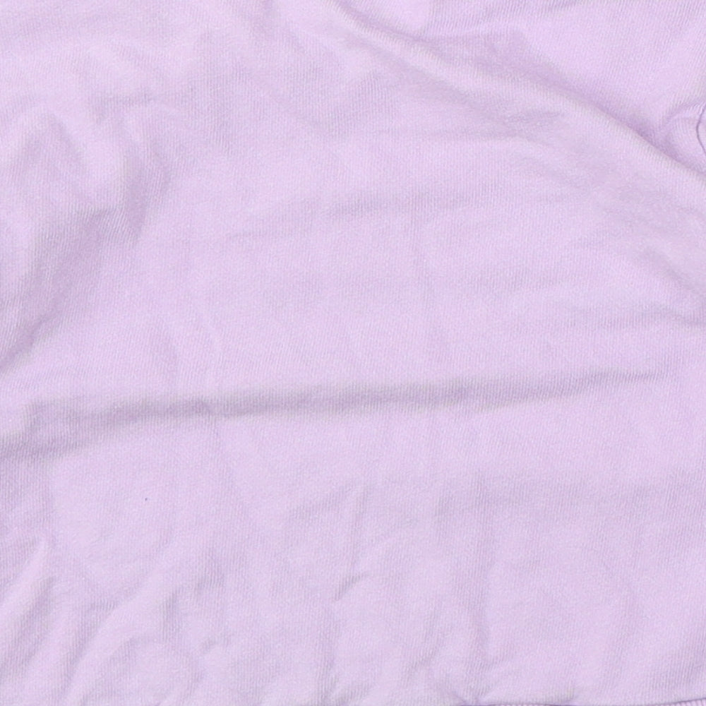 H&M Girls Purple  Cotton Pullover Jumper Size 18-24 Months