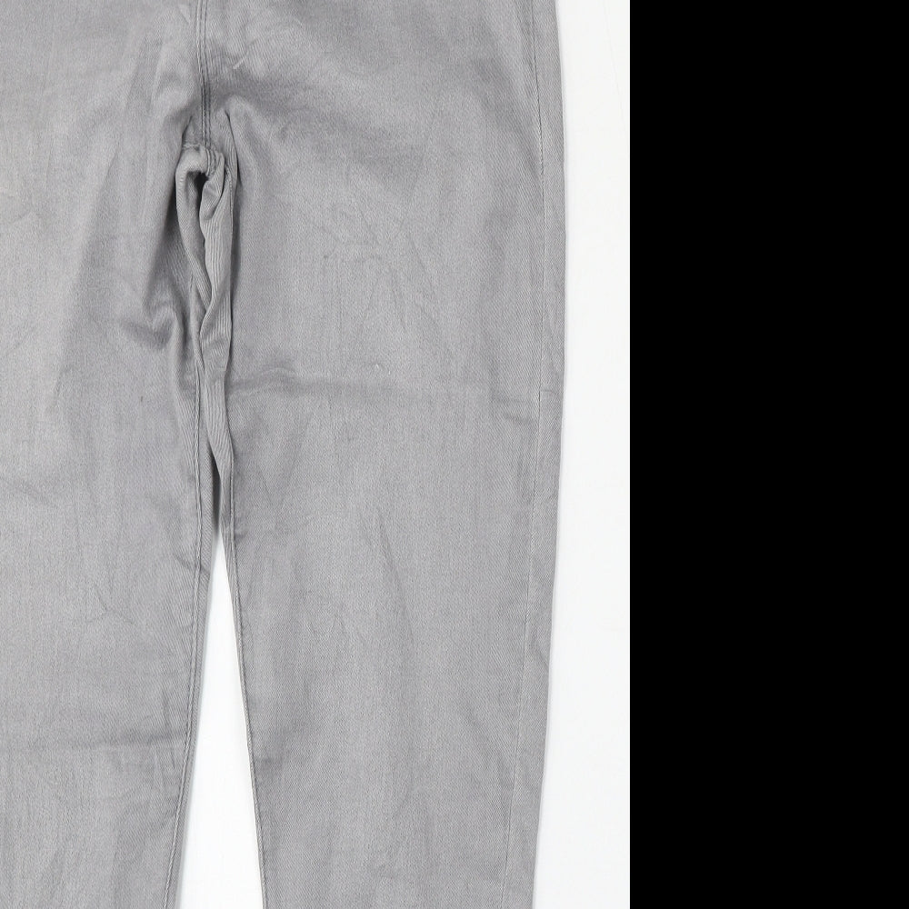 Papaya Womens Grey  Cotton Jegging Jeans Size 12 L31 in Regular