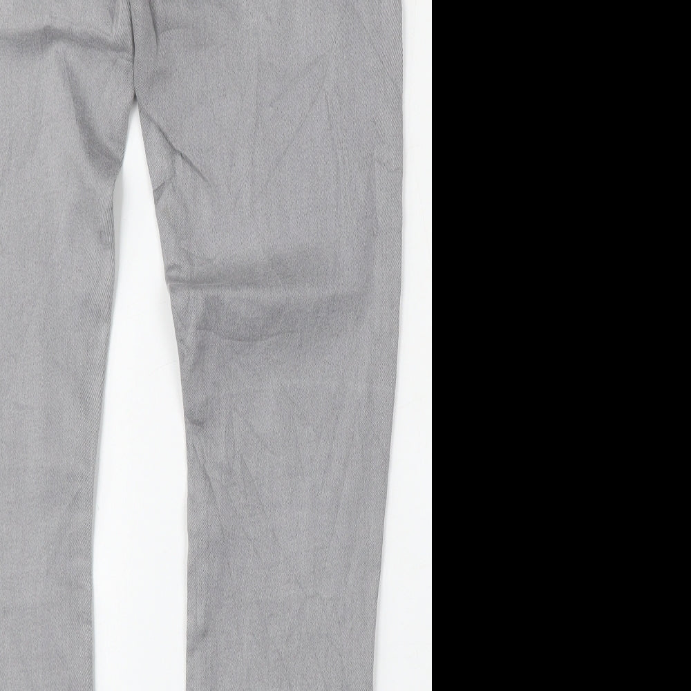 Papaya Womens Grey  Cotton Jegging Jeans Size 12 L31 in Regular