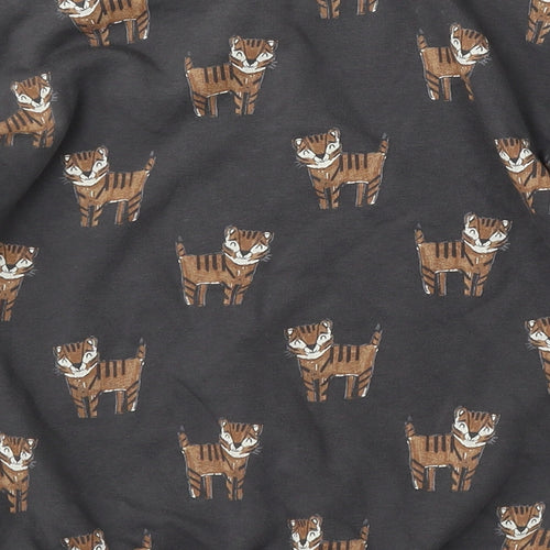 George Boys Grey Geometric Cotton Pullover Sweatshirt Size 5-6 Years