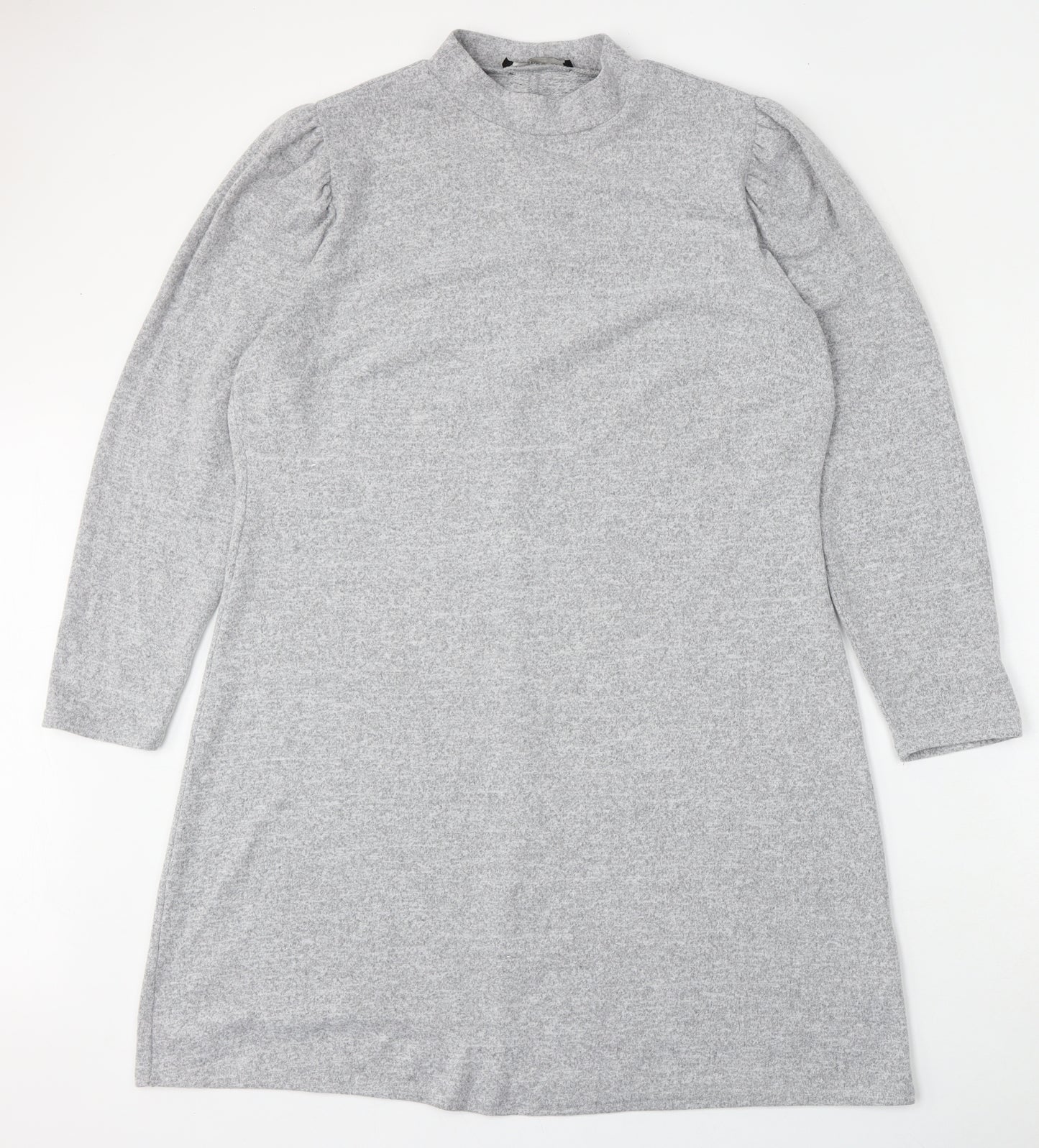 George Womens Grey Round Neck  Polyester Pullover Jumper Size 18