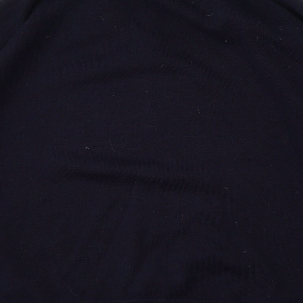 Wolsey Mens Blue Mock Neck  Wool Pullover Jumper Size L