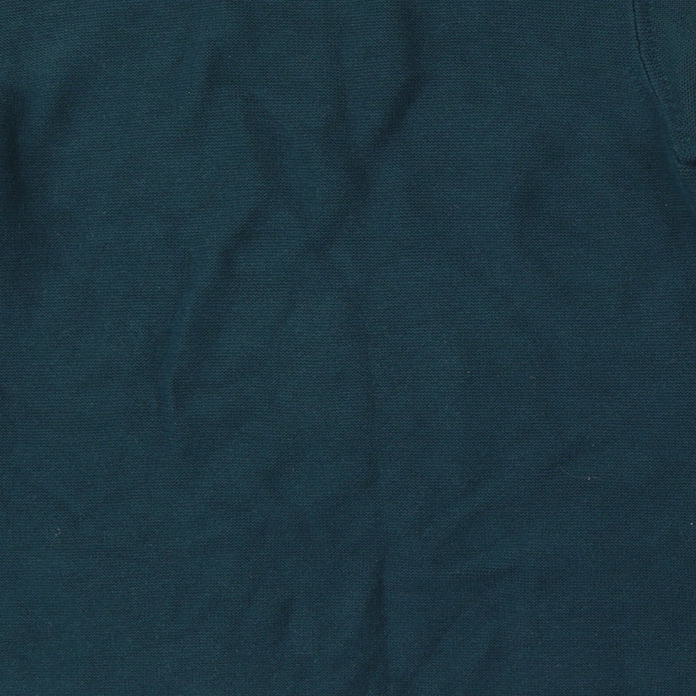 TU Womens Green Round Neck  Cotton Pullover Jumper Size 10