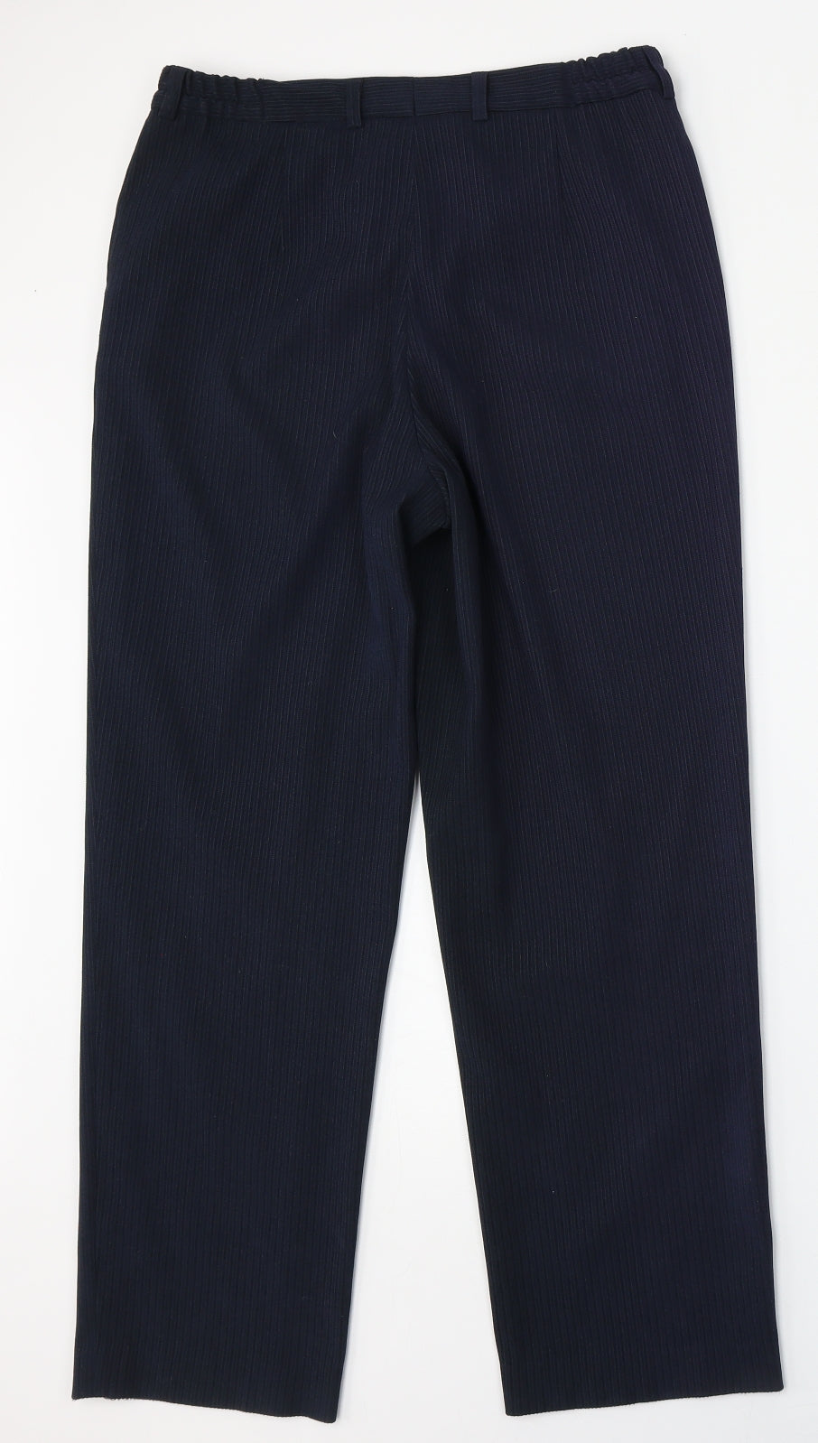 Brandtex Womens Blue  Polyester Trousers  Size 32 L28 in Regular