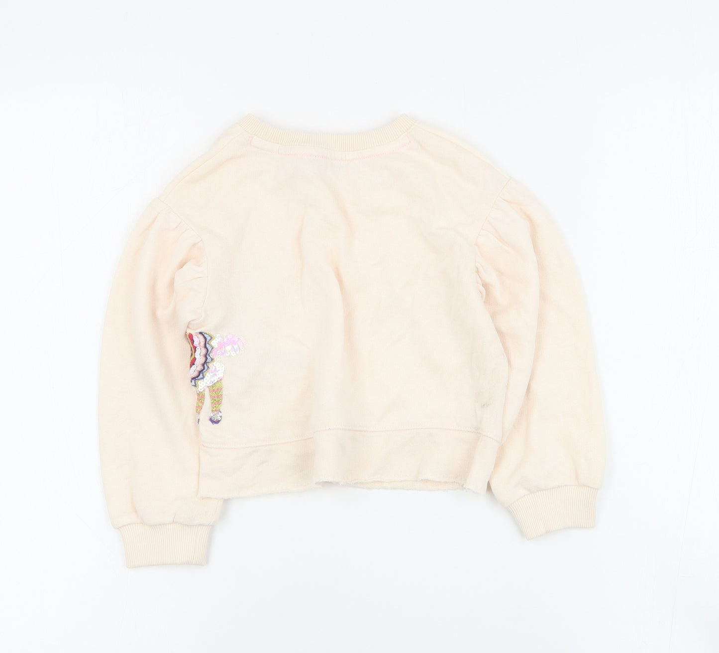 Marks and Spencer Girls Pink  Cotton Pullover  Size 4-5 Years  Pullover