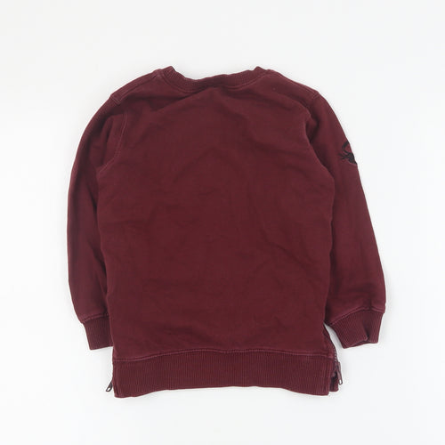 Matalan Boys Red  Cotton Pullover Sweatshirt Size 3-4 Years  Pullover
