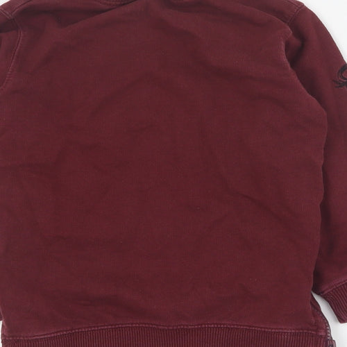 Matalan Boys Red  Cotton Pullover Sweatshirt Size 3-4 Years  Pullover