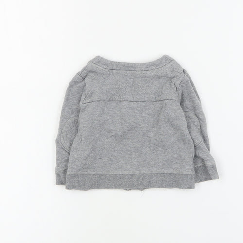 Mini Club Baby Grey  Cotton Cardigan Jumper Size 6-9 Months  Button